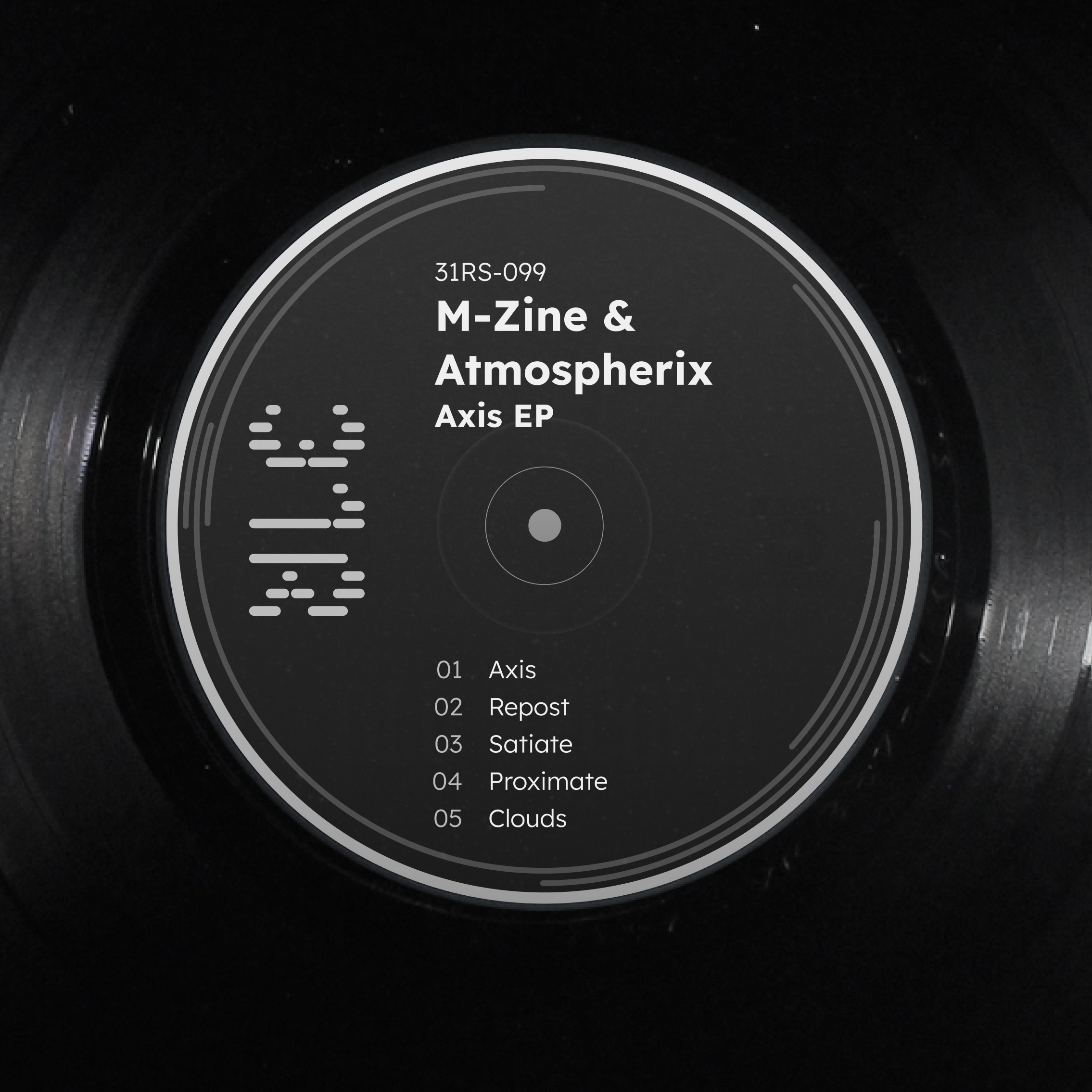 Vinyl sleeve and label for 31 Records (Personal project)